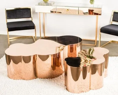 Kate Coffee Table in Rose Gold