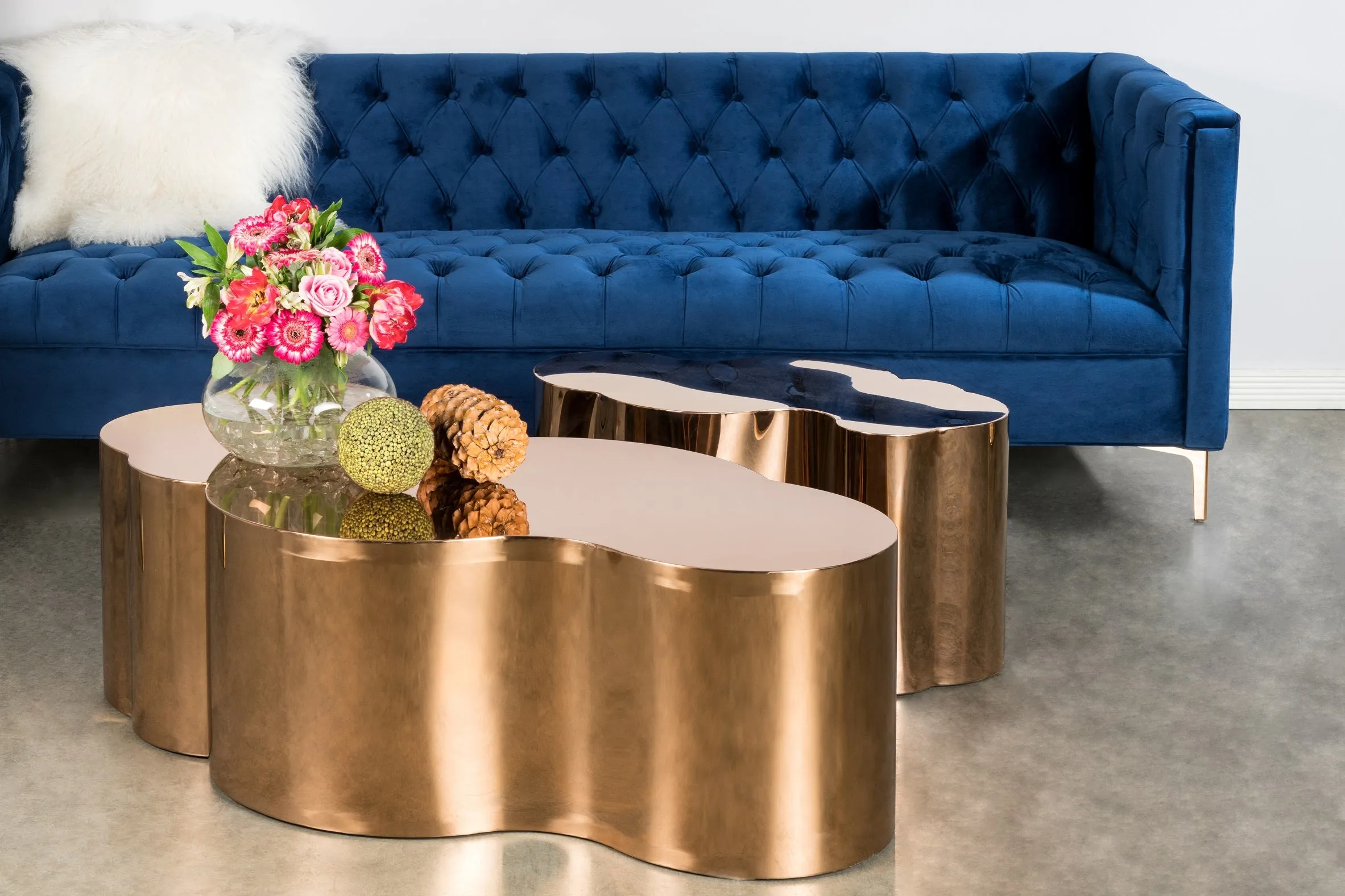 Kate Coffee Table in Rose Gold