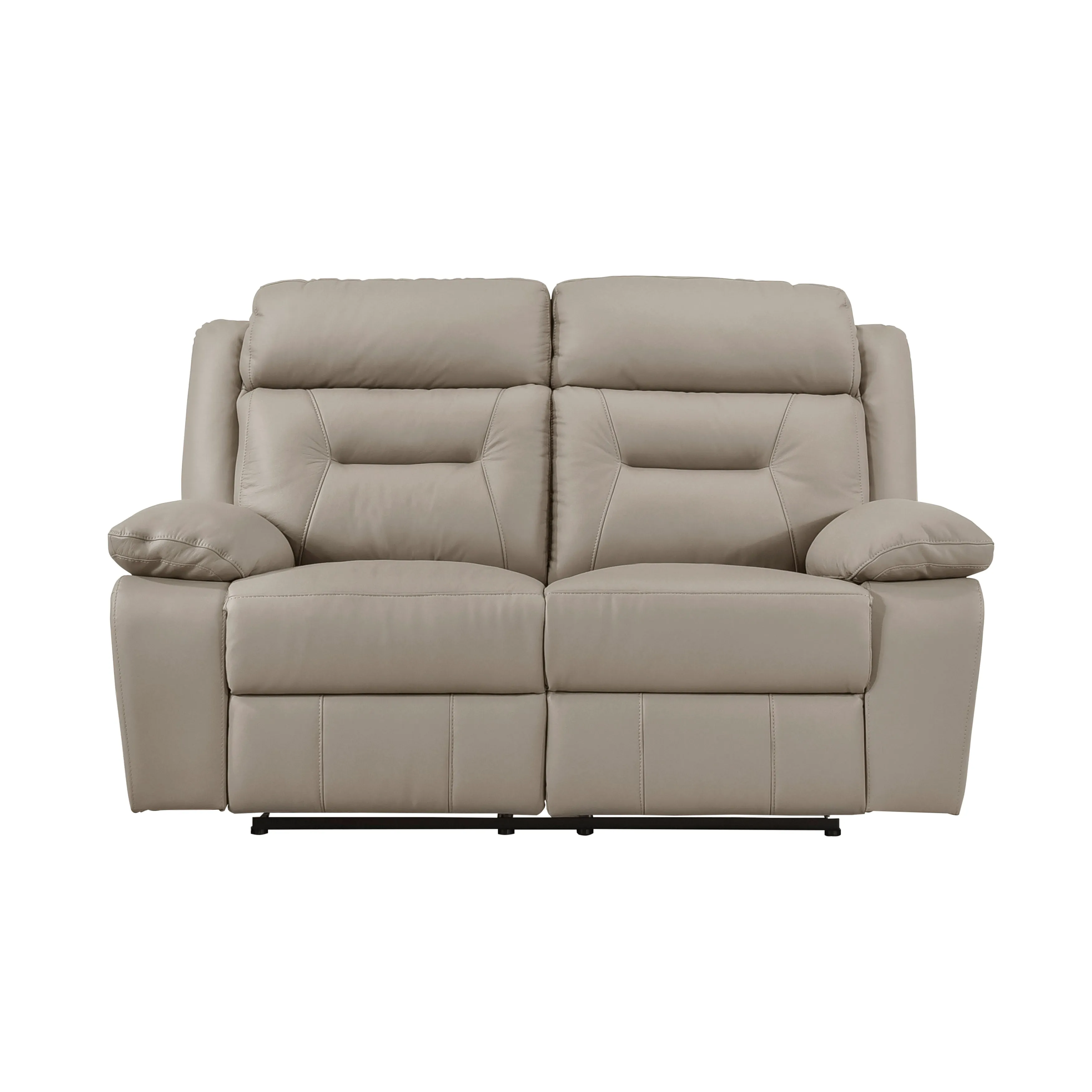 Laconia Latte Reclining Leather Living Room Collection