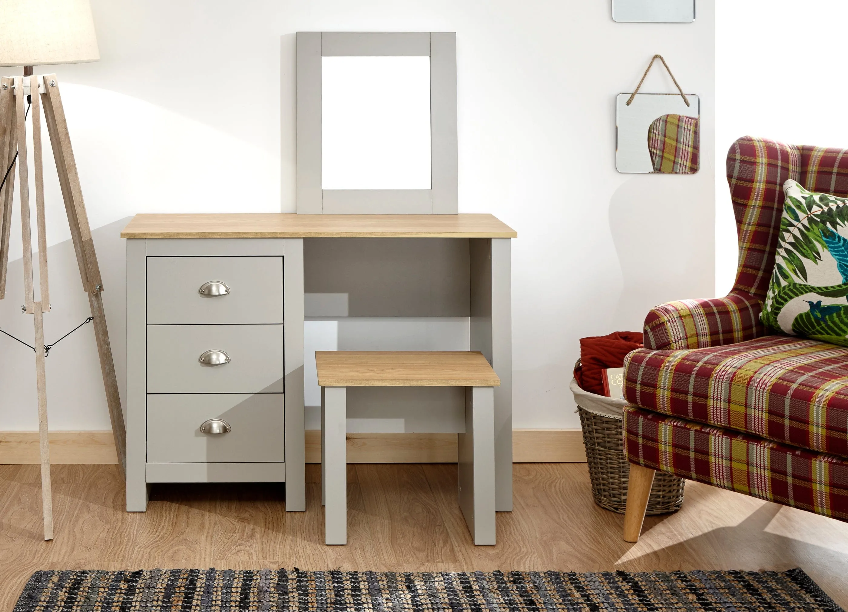 Lancaster Dressing Table Set Grey