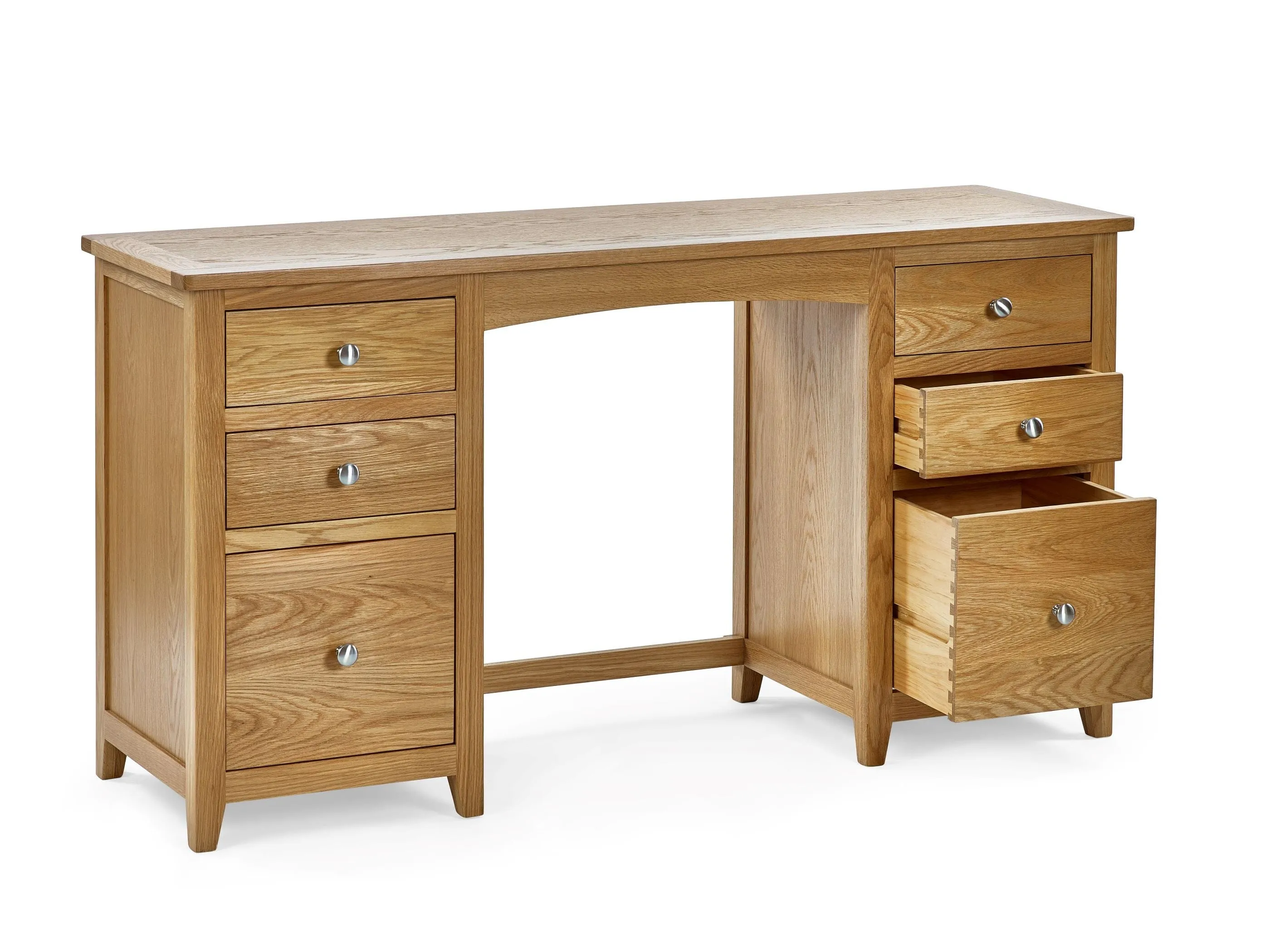 Mallory Twin Pedestal Dressing Table   Stool Set