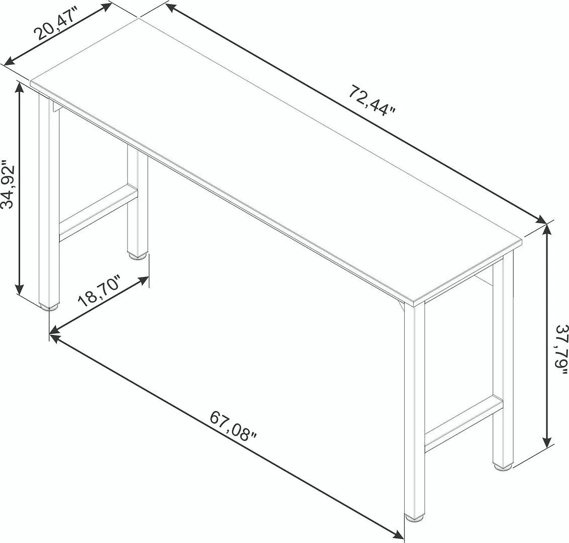 Manhattan Comfort Fortress Garage Table