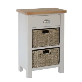 Manor Collection Radstock 1 Drawer 2 Basket Cabinet