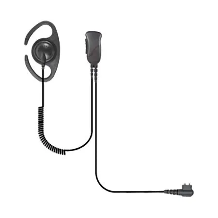 Medium Duty Lapel Mic with C-Shape Ear Hanger for Motorola EX500, GL2000, GP388 & Relm RPU/V7500 Series Portables