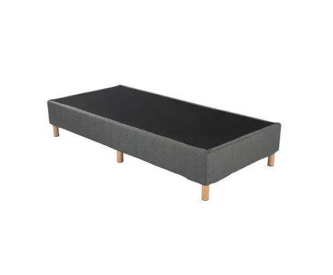 Metal Bedframe Mattress Foundation (Dark Grey) – King