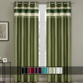 Milan Lined Blackout Curtains with Grommets Single Panel