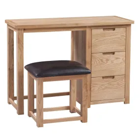 Moderna Oak Dressing Table with Stool