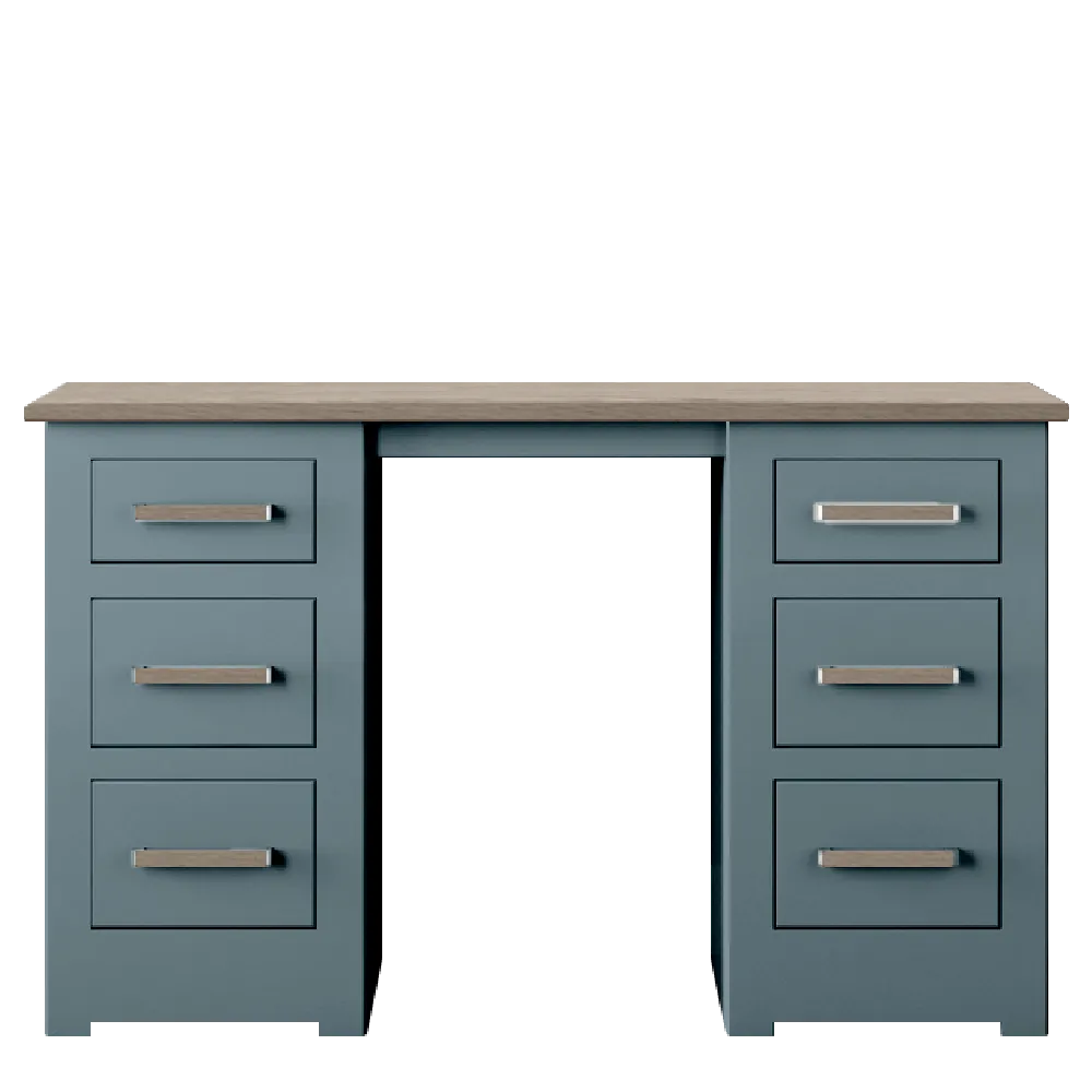 Modo Painted Double pedestal Dressing Table