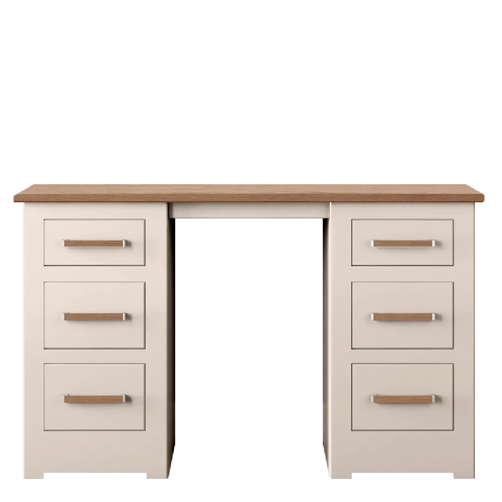 Modo Painted Double pedestal Dressing Table