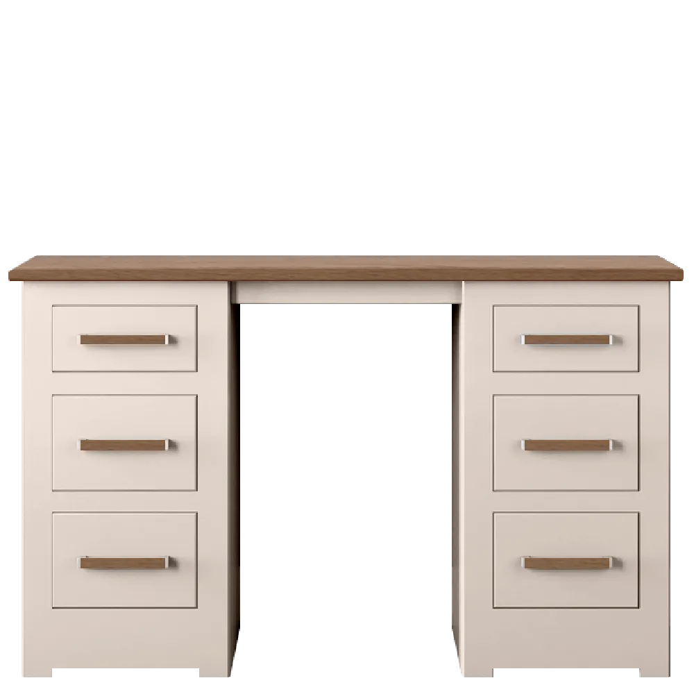 Modo Painted Double pedestal Dressing Table