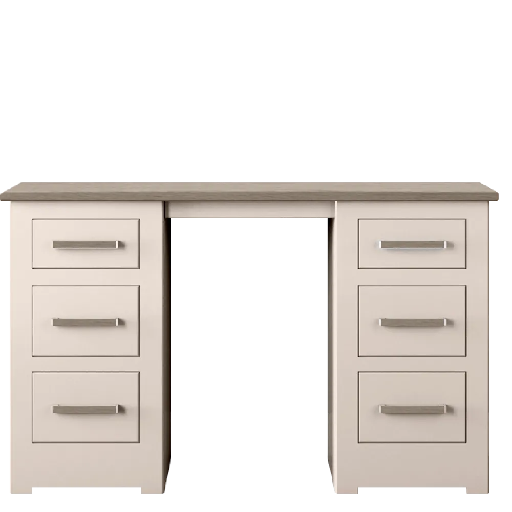 Modo Painted Double pedestal Dressing Table