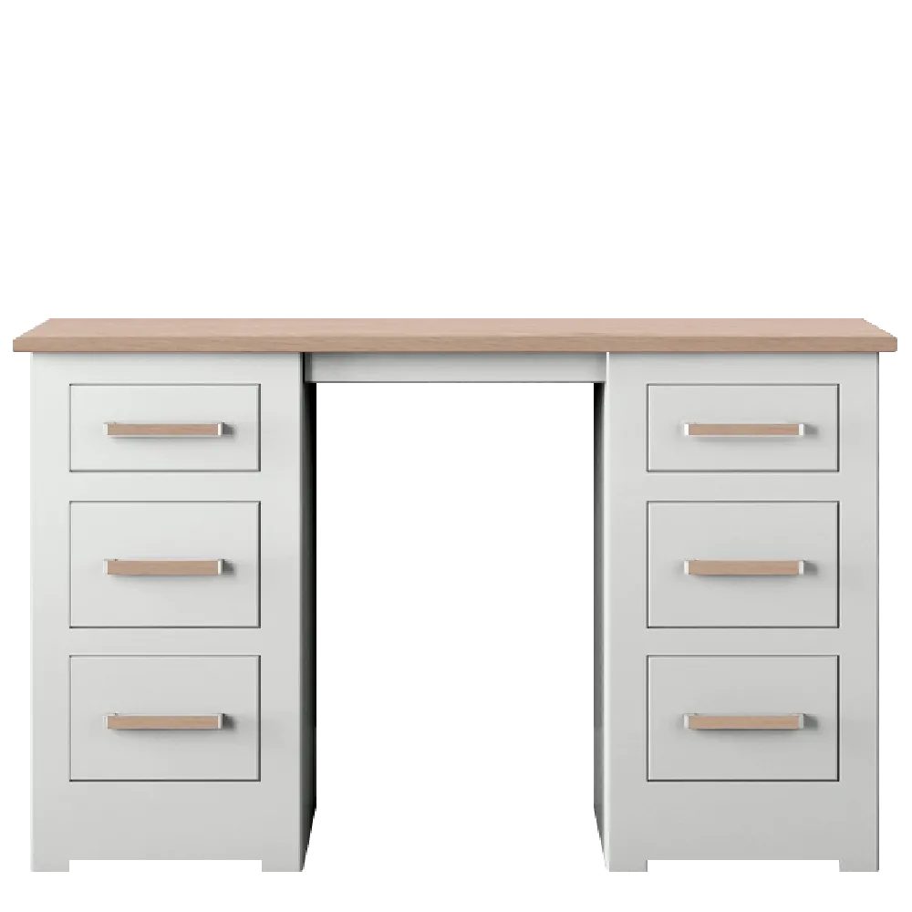 Modo Painted Double pedestal Dressing Table