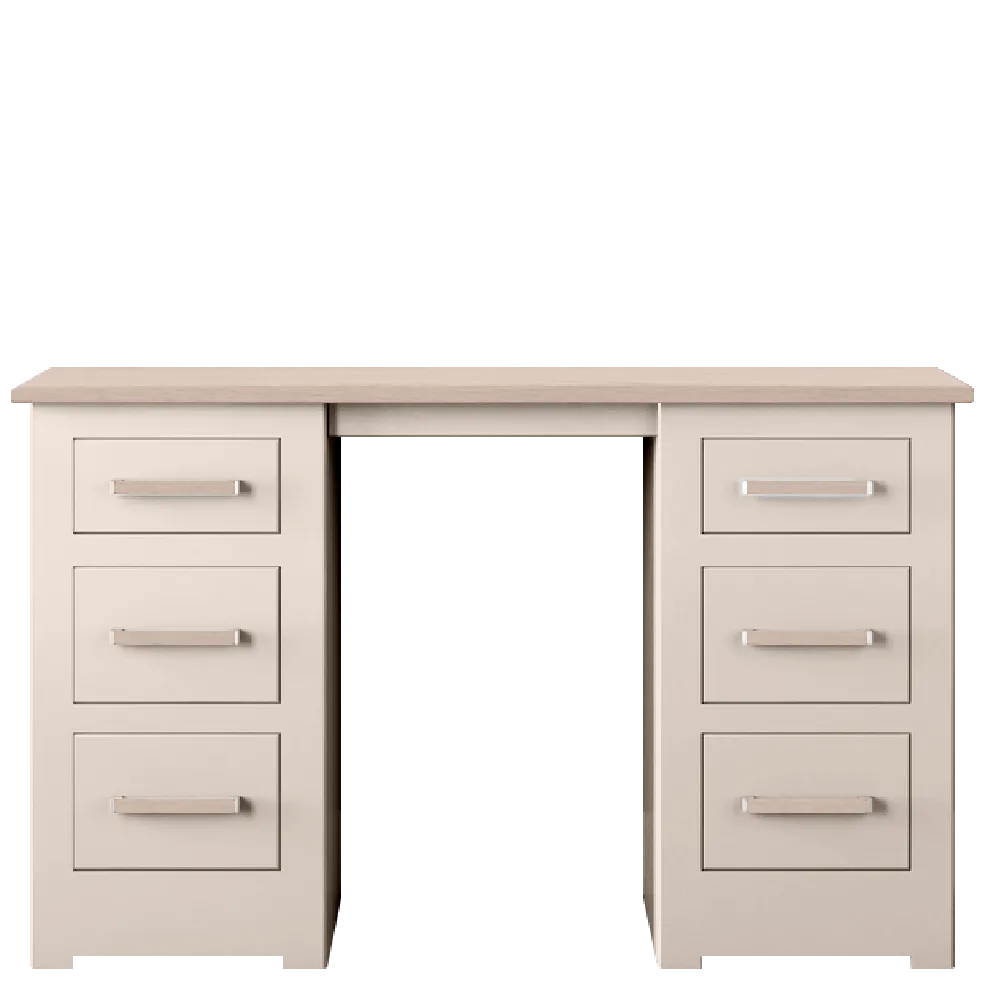 Modo Painted Double pedestal Dressing Table