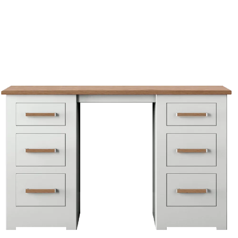 Modo Painted Double pedestal Dressing Table