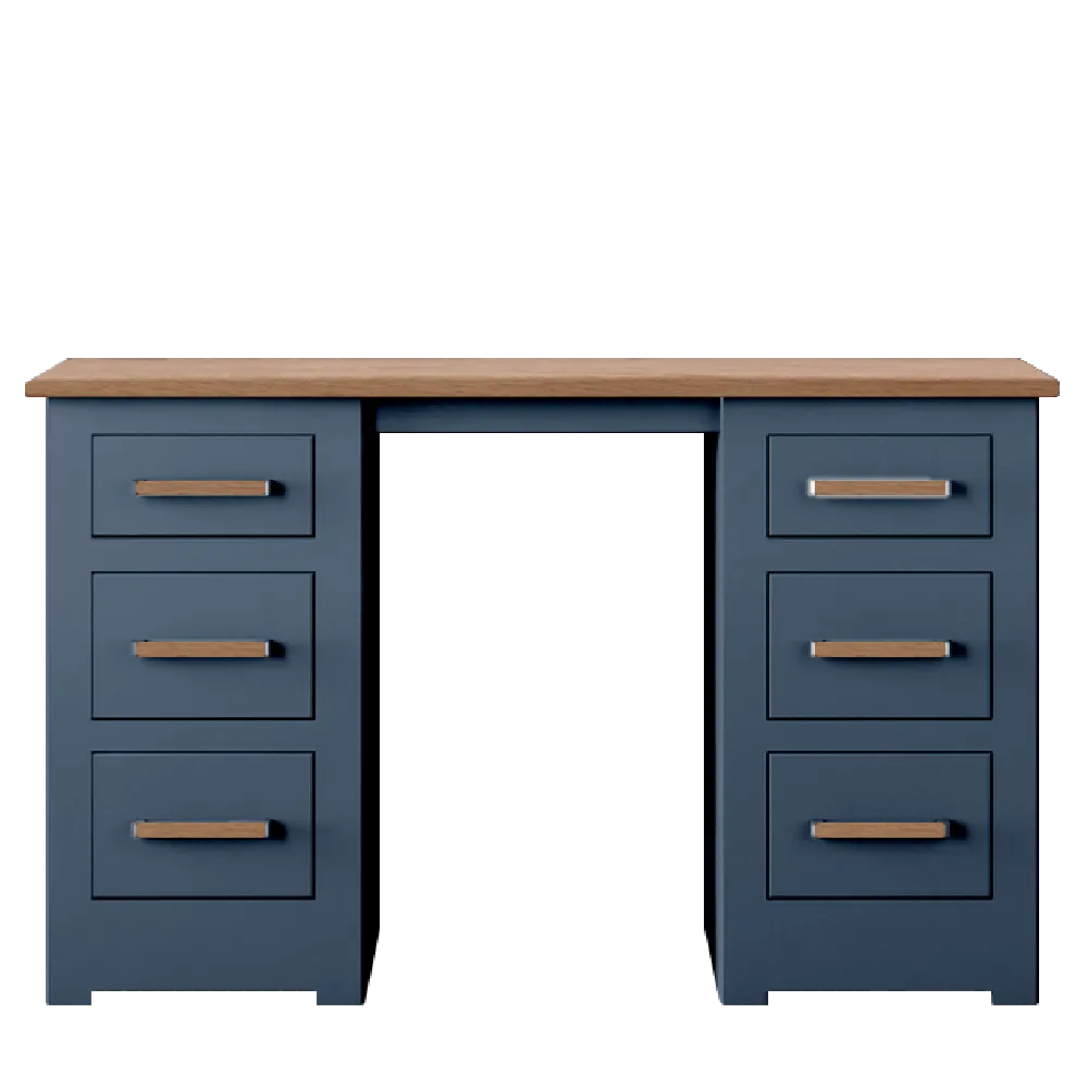 Modo Painted Double pedestal Dressing Table