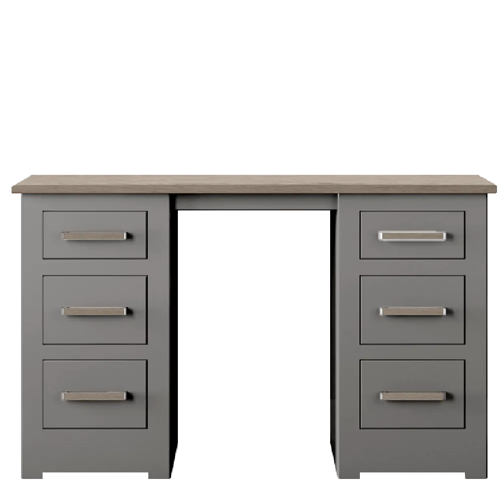 Modo Painted Double pedestal Dressing Table