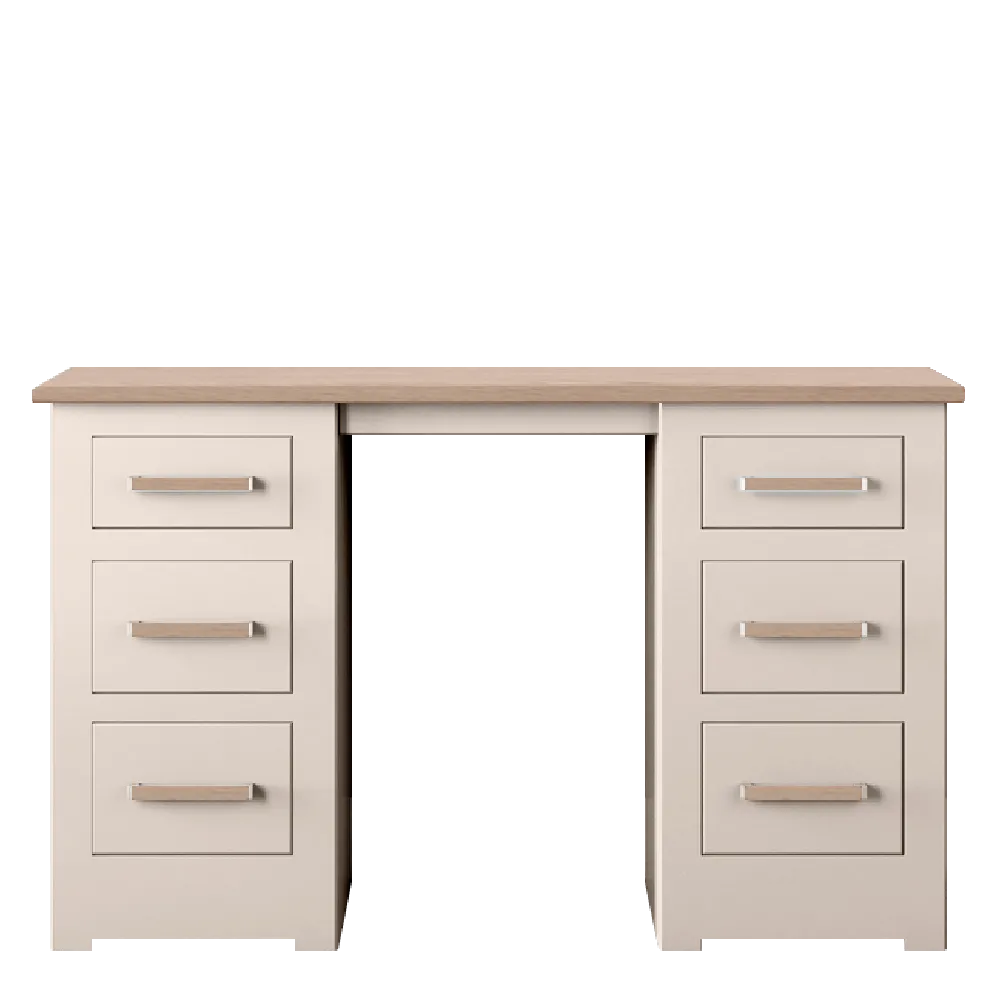 Modo Painted Double pedestal Dressing Table