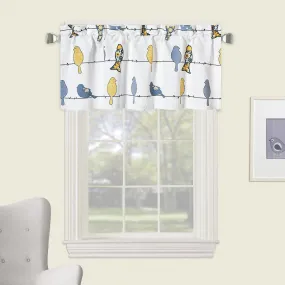 Pair of Birds Window Valance 52”Wx18”L (Set of 2)