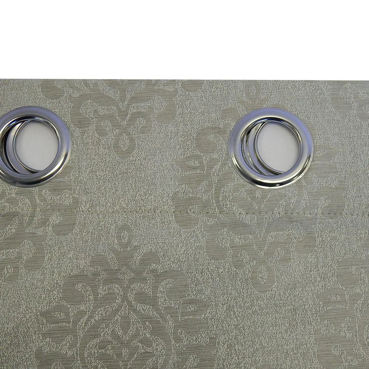 Paisley Thermal Blackout Jacquard Grommet Top Curtain Pair Panels