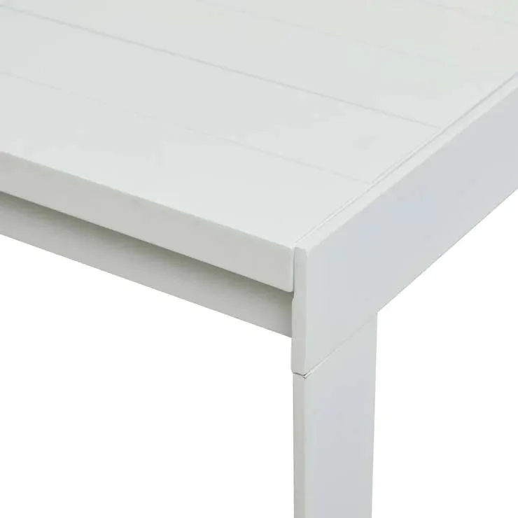 Pier Slatted White Extension Table