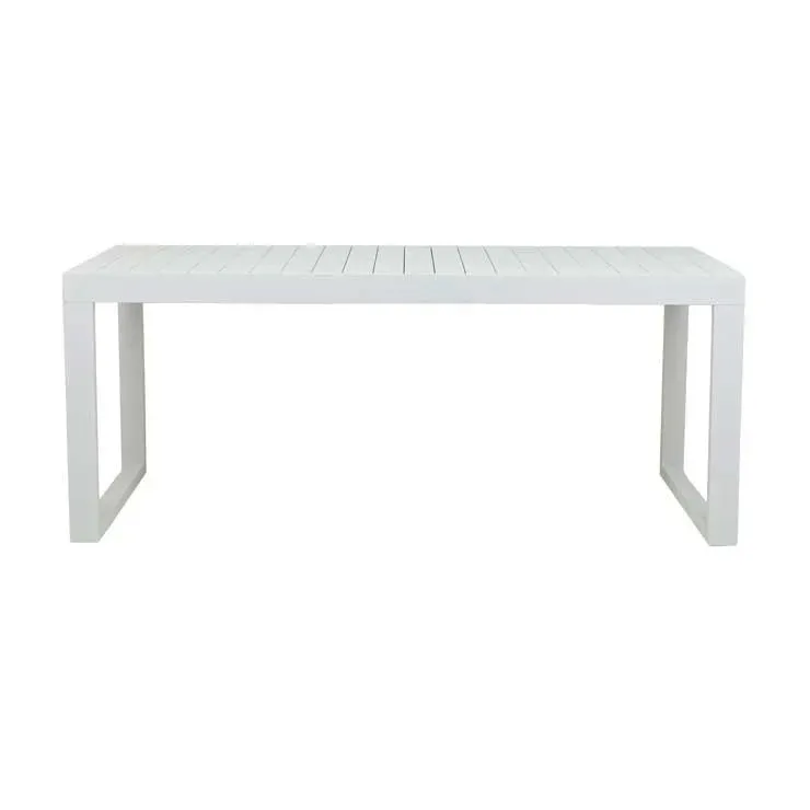 Pier Slatted White Extension Table