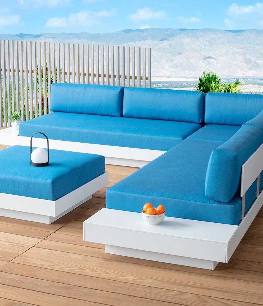 Platform One Sofa with Tables