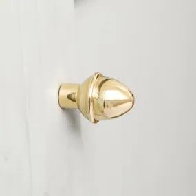 Polished Brass Acorn Cabinet Knob