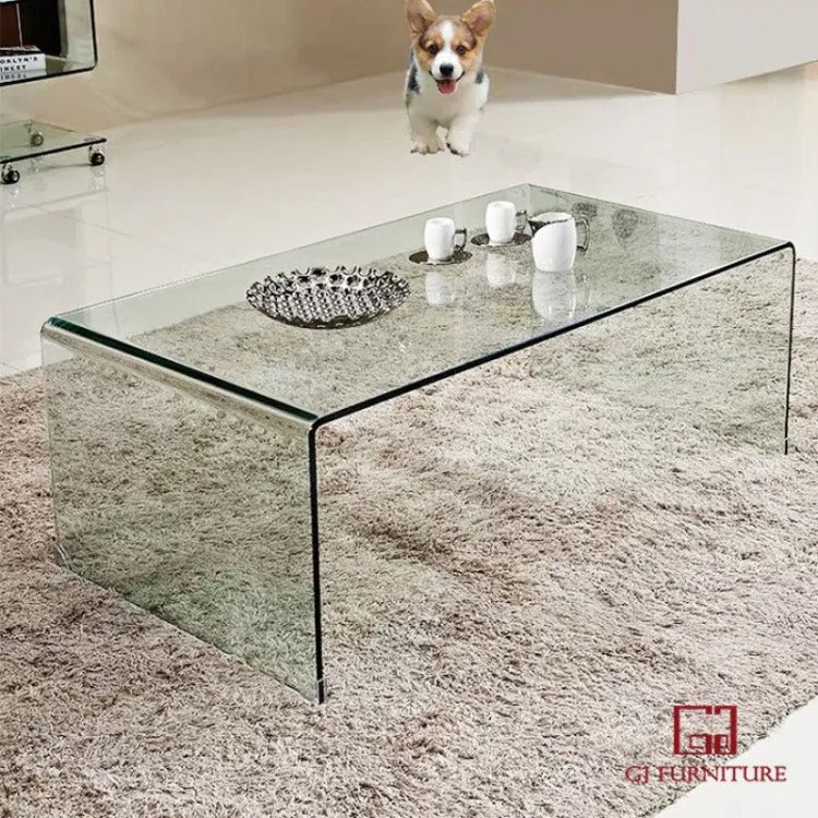 Pre-Order Sale!!!Bent Glass Coffee Table 1200mm