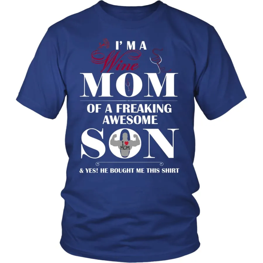 "I Am A Wine Mom" Shirt| Wine Lover's T shirt| Mother's Day Gift (12 Colors)