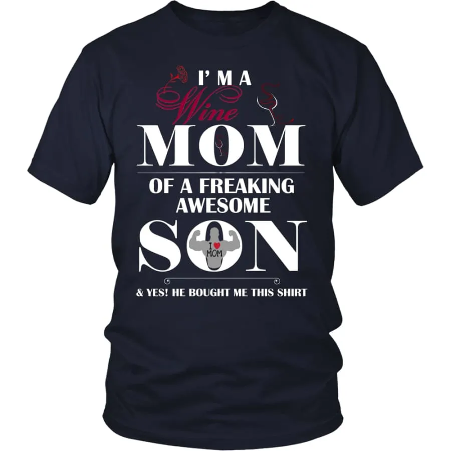 "I Am A Wine Mom" Shirt| Wine Lover's T shirt| Mother's Day Gift (12 Colors)