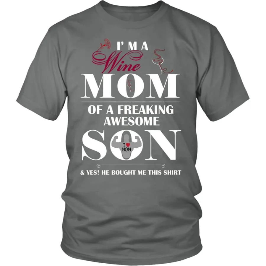 "I Am A Wine Mom" Shirt| Wine Lover's T shirt| Mother's Day Gift (12 Colors)