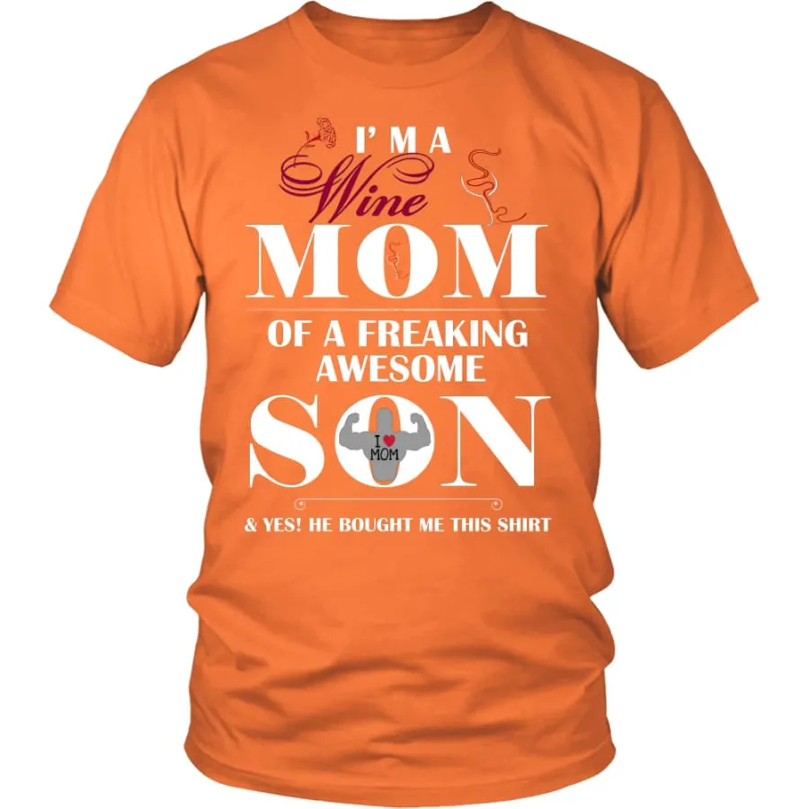 "I Am A Wine Mom" Shirt| Wine Lover's T shirt| Mother's Day Gift (12 Colors)