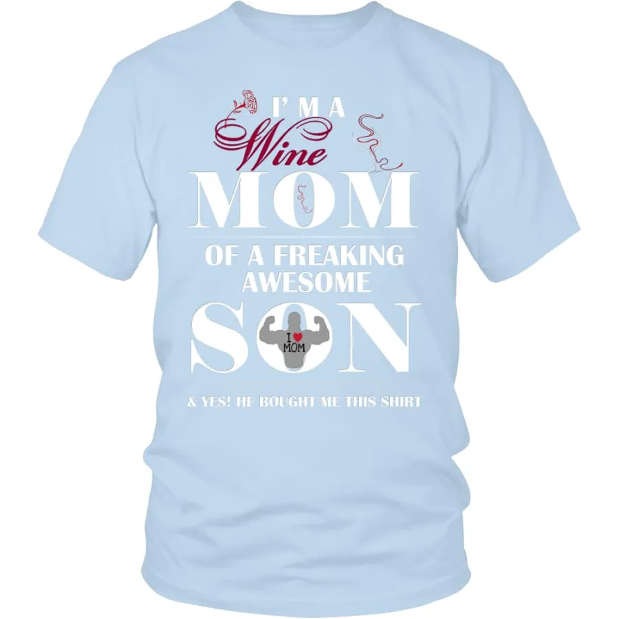 "I Am A Wine Mom" Shirt| Wine Lover's T shirt| Mother's Day Gift (12 Colors)