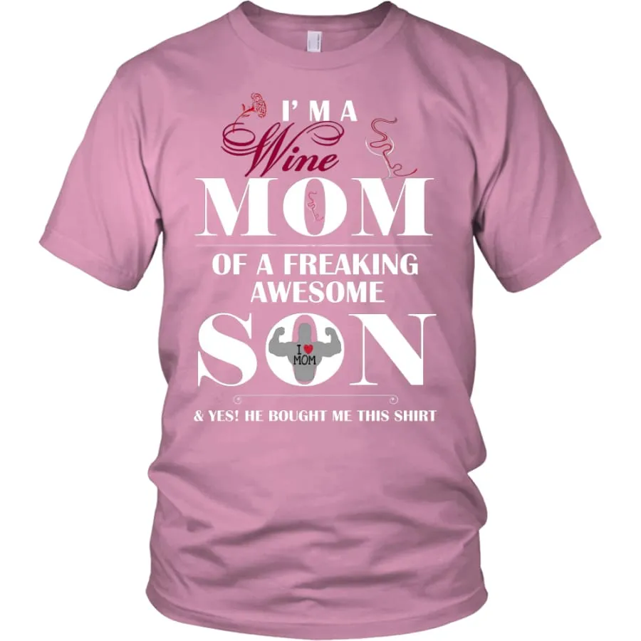 "I Am A Wine Mom" Shirt| Wine Lover's T shirt| Mother's Day Gift (12 Colors)