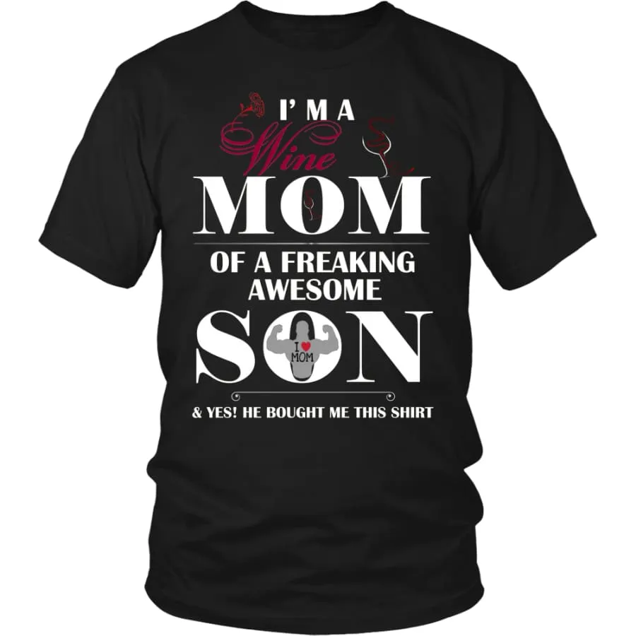 "I Am A Wine Mom" Shirt| Wine Lover's T shirt| Mother's Day Gift (12 Colors)