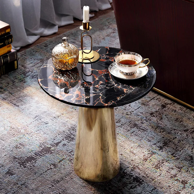 Rubeza Sofia Side Table - Black & Gold