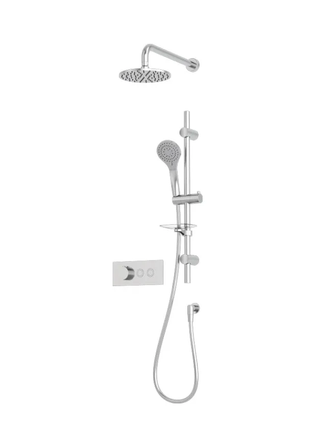 Rubi - ON - Thermostatic Round shower system - Chrome