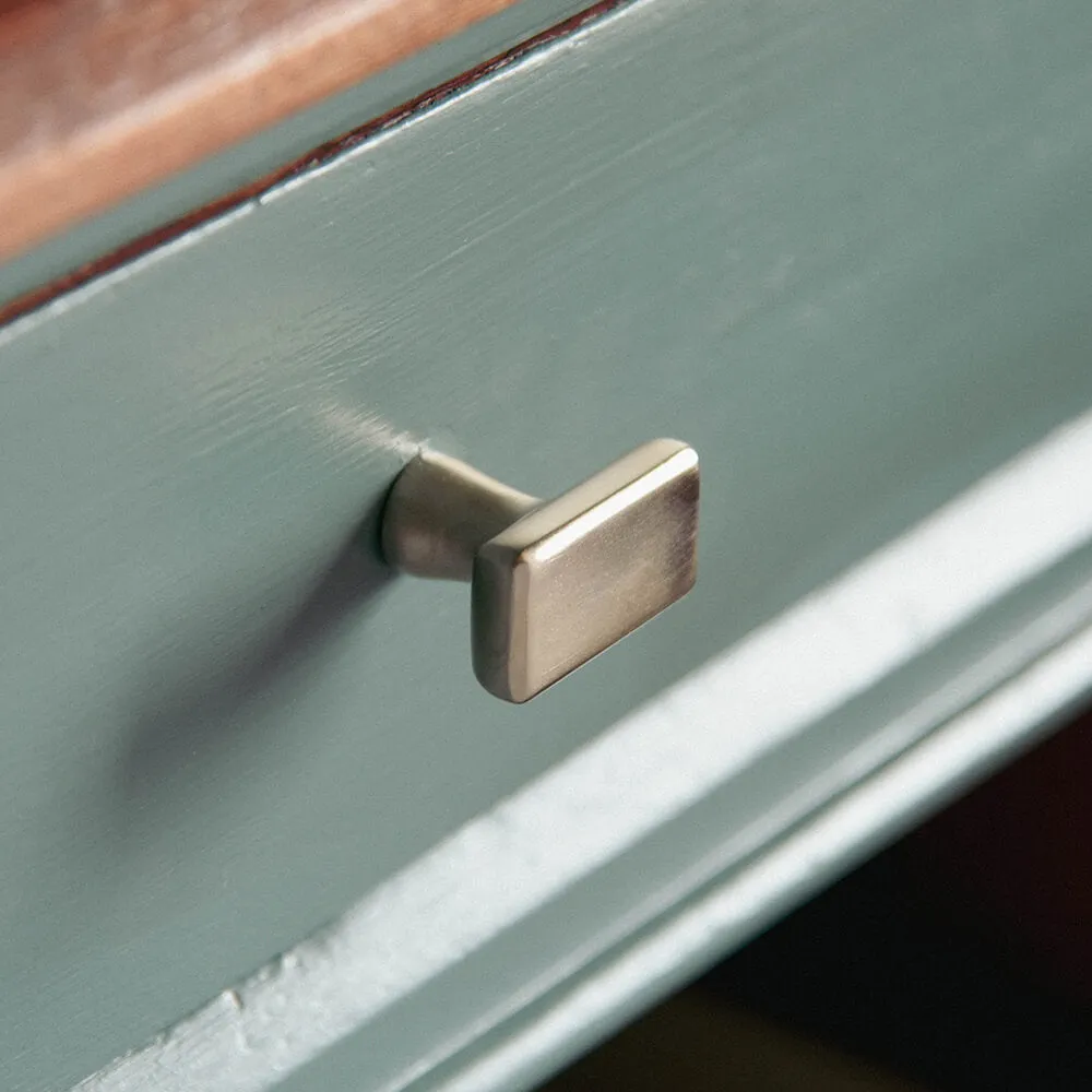 Satin Nickel Capital Cabinet Knob