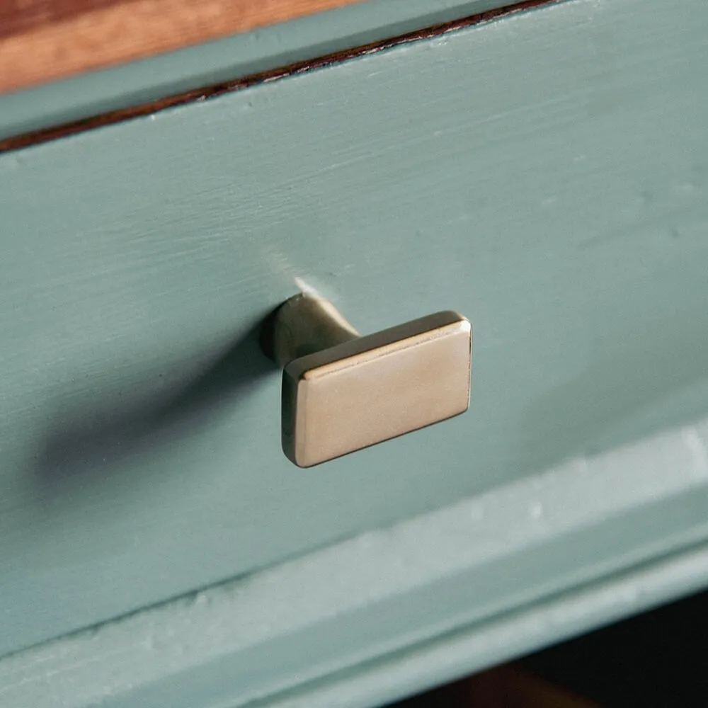 Satin Nickel Capital Cabinet Knob