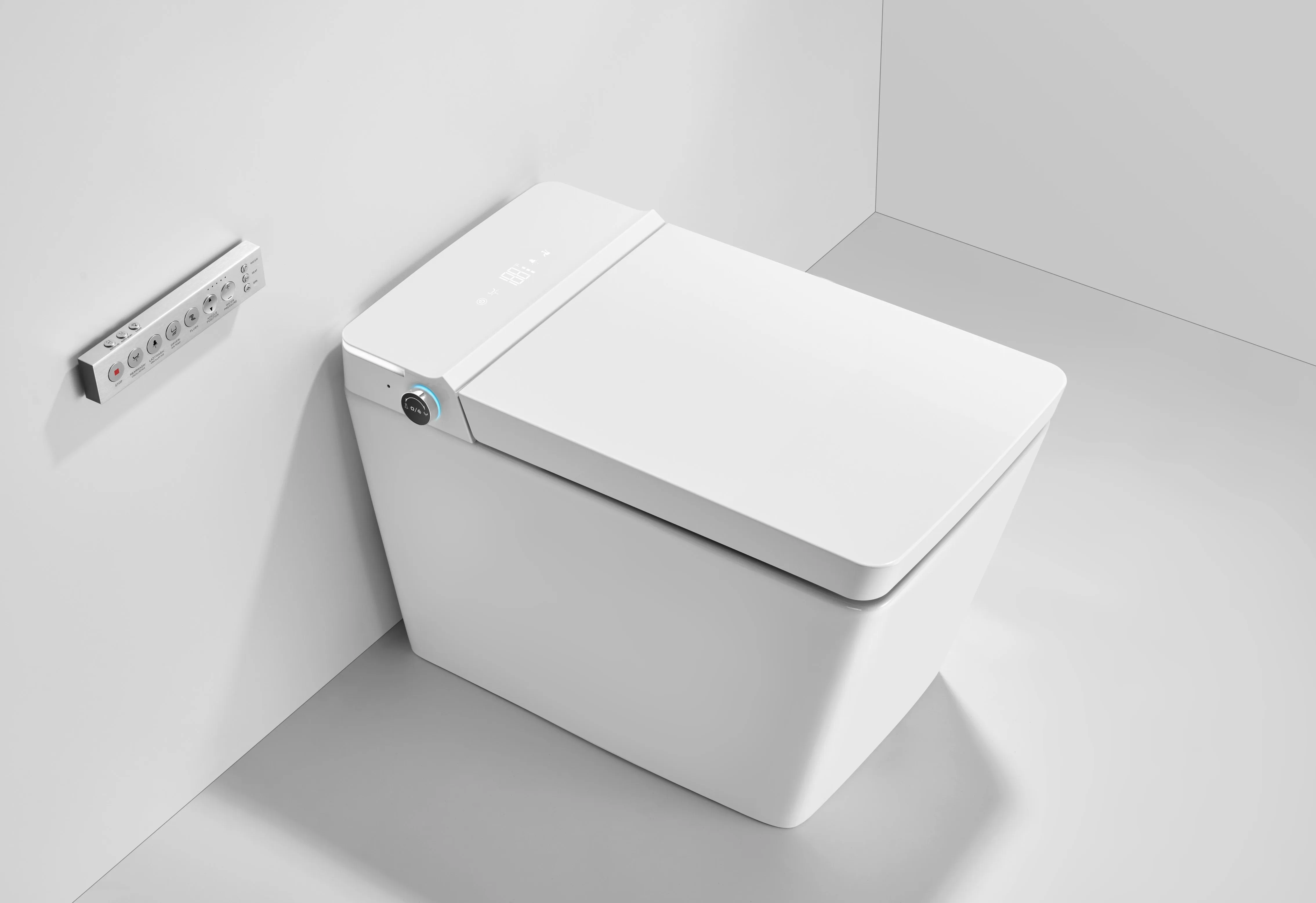 SLT25| ONE-PIECE TOILET SQUARE SHAPE SMART TOILET FLOOR MOUNTED TOILET BIDET