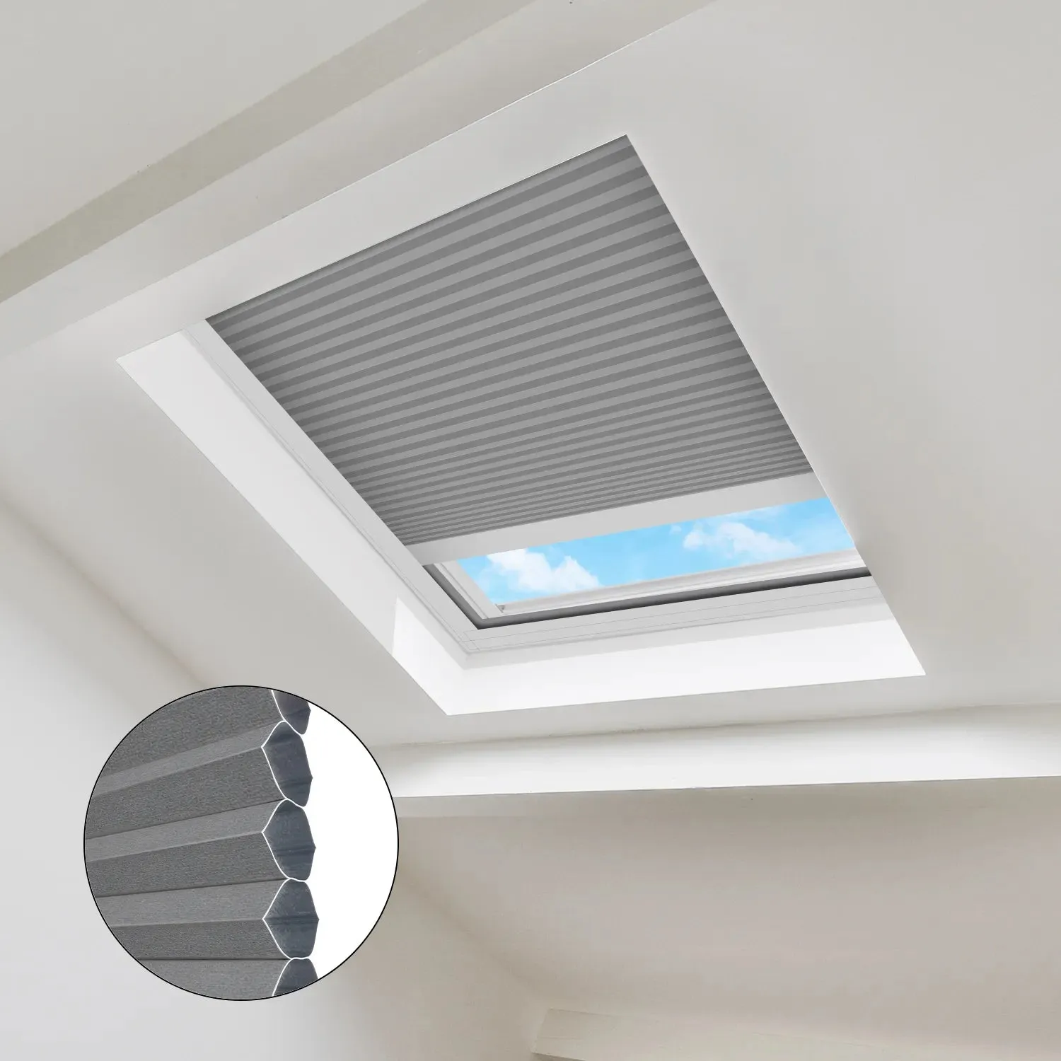 SmartWings Motorized Blackout Skylight Cellular Shades