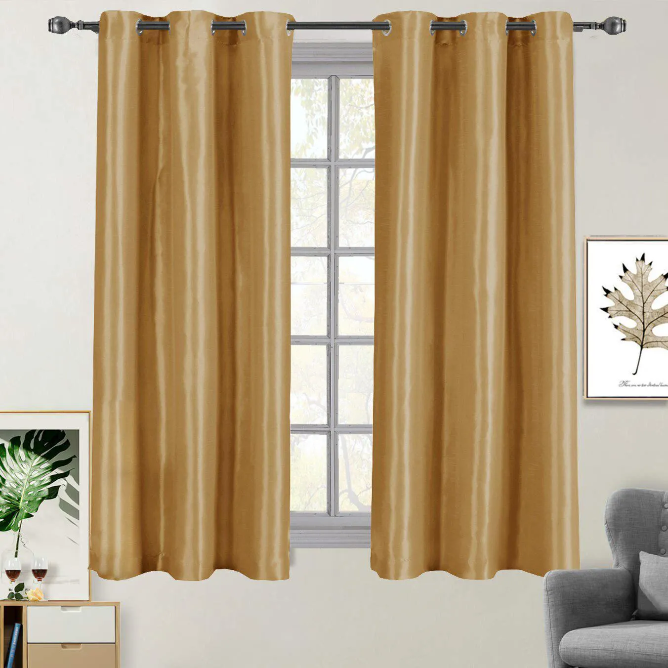 Soho Thermal Blackout Grommet Top Curtain Panels (Single)