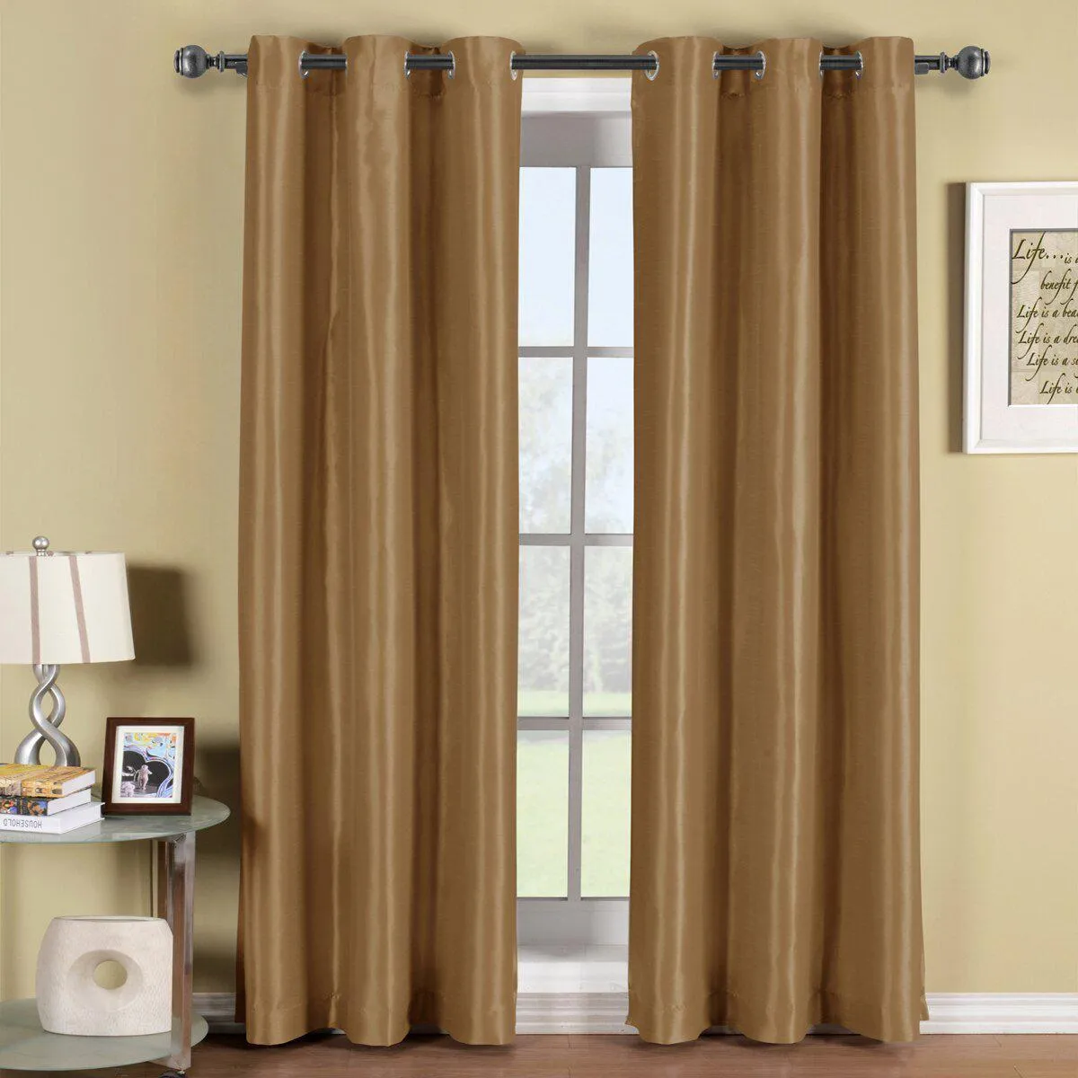 Soho Thermal Blackout Grommet Top Curtain Panels (Single)