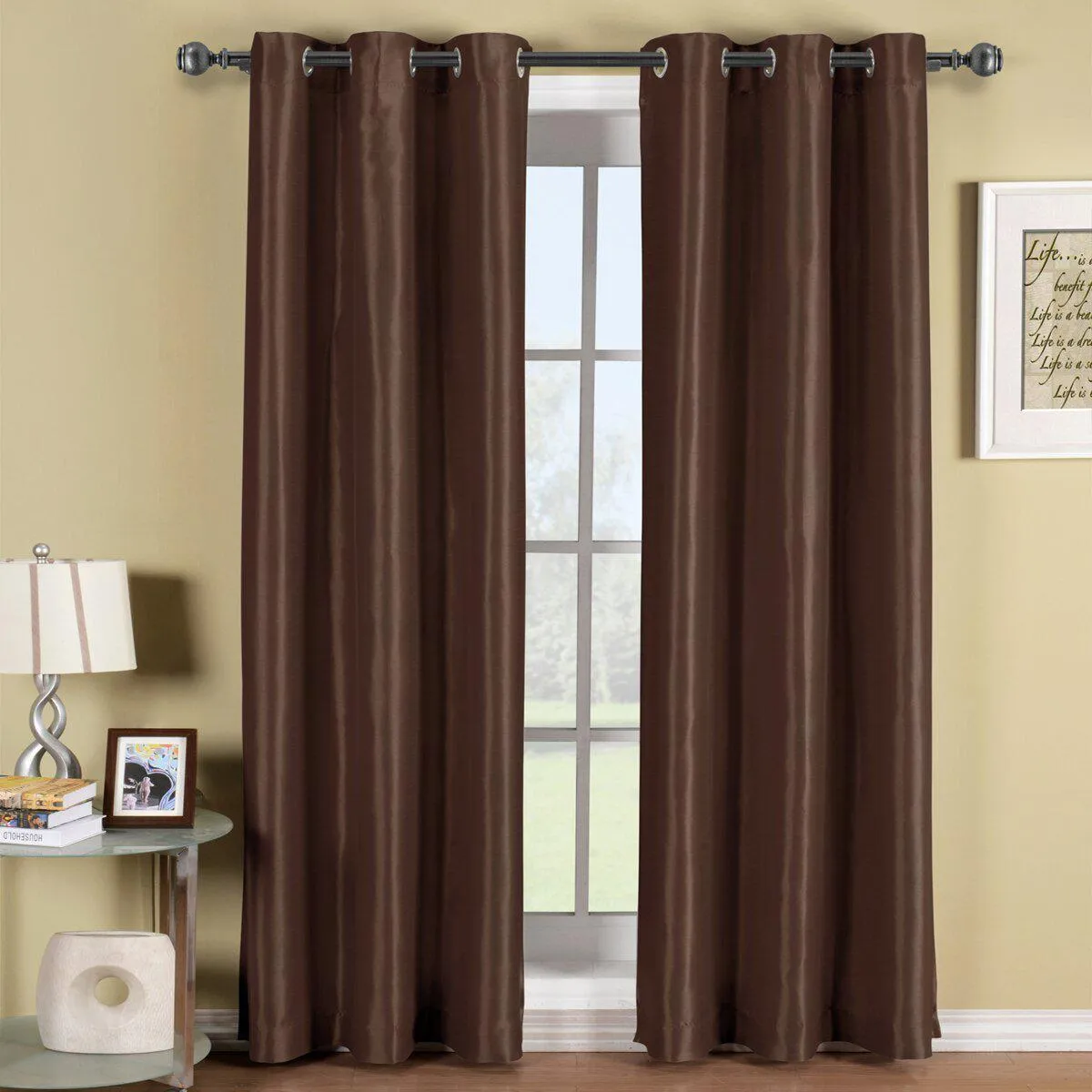 Soho Thermal Blackout Grommet Top Curtain Panels (Single)