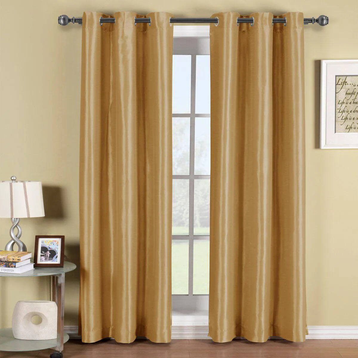 Soho Thermal Blackout Grommet Top Curtain Panels (Single)