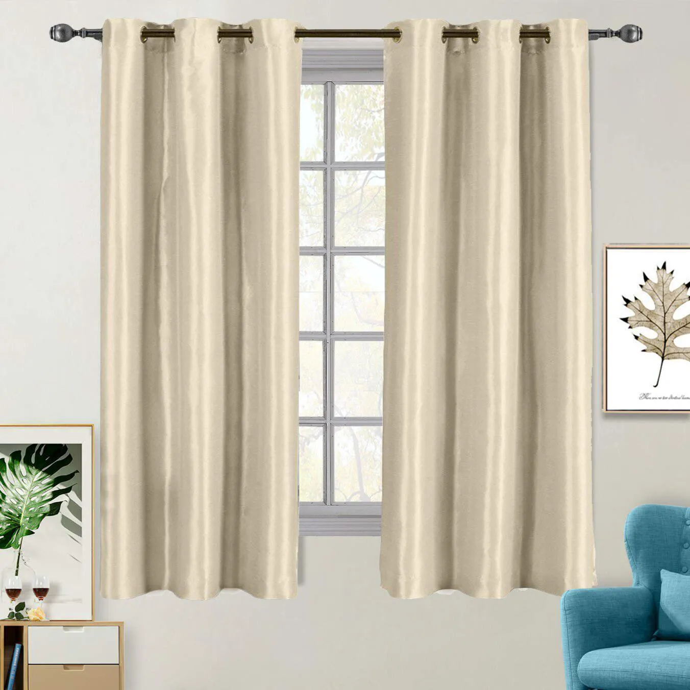 Soho Thermal Blackout Grommet Top Curtain Panels (Single)