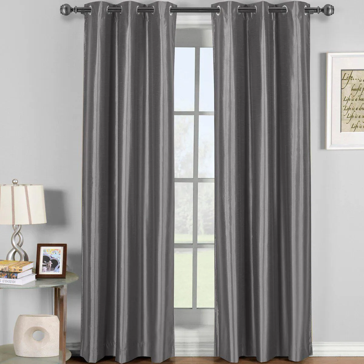 Soho Thermal Blackout Grommet Top Curtain Panels (Single)