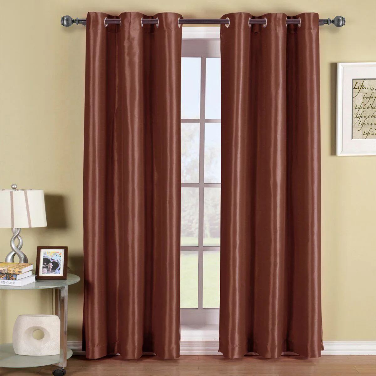 Soho Thermal Blackout Grommet Top Curtain Panels (Single)