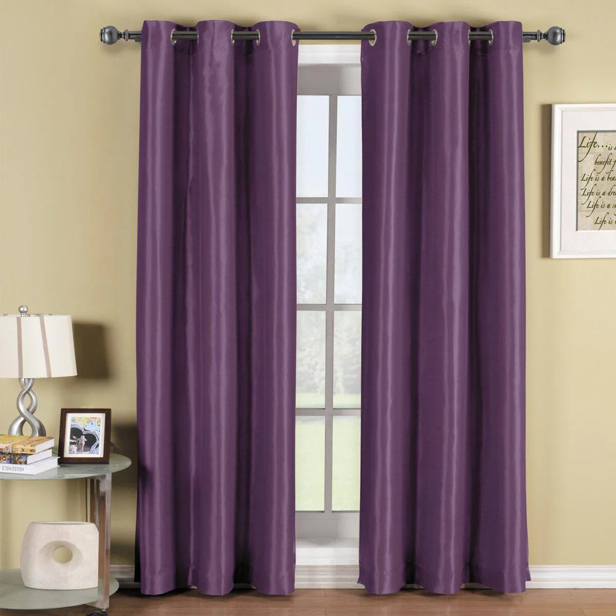 Soho Thermal Blackout Grommet Top Curtain Panels (Single)