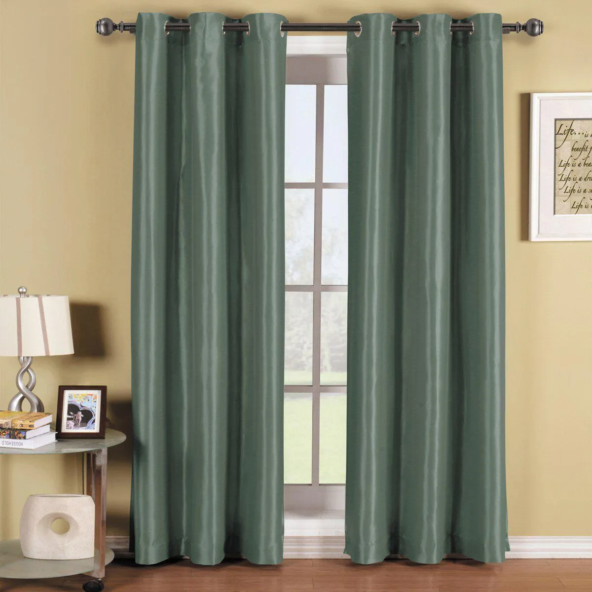 Soho Thermal Blackout Grommet Top Curtain Panels (Single)